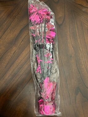 Black and Pink Graduation Plastic Center Piece